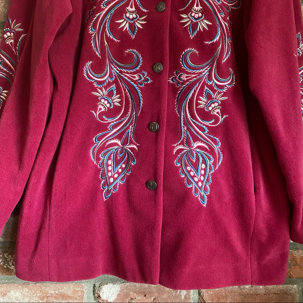 Bob Mackie Wearable Art Vintage Abstract Coat - image 3